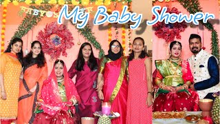 My Indian BABY SHOWER at USA  GENDER REVEAL  Ek nanha sa mehman aane wala hai🥰9th Month pregnancy [upl. by Eitsim384]