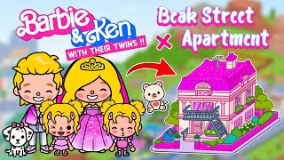 Beak Street Apartment for Barbie 💖 How To Decorate Aesthetic Toca Boca House Ideas 😍Toca Life World [upl. by Sessilu830]