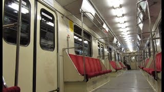 Warsaw Metro ride on a Metrowagonmash 81717 train line M1 [upl. by Hiroko]