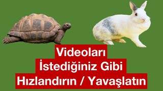 YouTube Videoları Nasıl Yavaşlatılır veya Hızlandırılır [upl. by Milson]