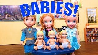 BABIES BABIES BABIES  Anna and Elsa and Kristoff Toddlers help Leilani Babysit [upl. by Maleeny776]