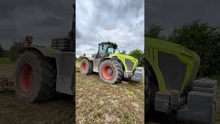 XERION TRACTOR SUBSOILING LAND agri [upl. by Seugram]