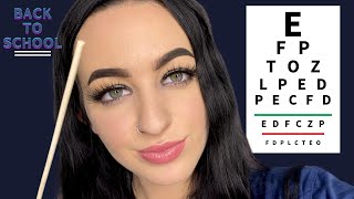 ASMR School Nurse Lice Check amp Eye Exam RP [upl. by Enyleve]