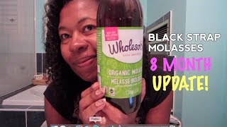 Blackstrap Molasses 8 month update GREY HAIR REVERSAL UPDATE [upl. by Dela]