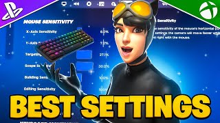 NEW BEST Console Keyboard amp Mouse SETTINGS  Sensitivity in Fortnite Chapter 5 Season 3 [upl. by Rambort]