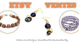 Etsy ventes de bijoux fait mains [upl. by Ikila672]