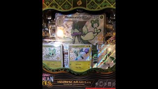 Opening box of Paldean fates Meowscarada EX from Target [upl. by Icnan737]