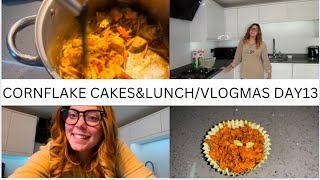 Conflake cakes amp lunch  vlogmas day 13 🎅🏼 [upl. by Judenberg]