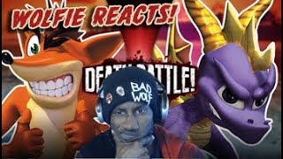 Wolfie Reacts Crash vs Spyro  DEATH BATTLE Reaction [upl. by Xanthe]