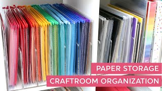 Paper Storage Craftroom Organization [upl. by Aleil]