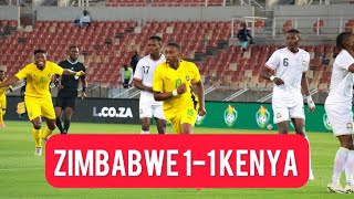 Zimbabwe 11 Kenya Match Congratulations Zimbabwe for Qualifying for Morocco 2025 AFCON [upl. by Skier]