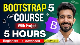 Bootstrap 5 Full Course for Beginners Website Project Included  Learn Bootstrap in 5 Hours 2024 [upl. by Liborio]