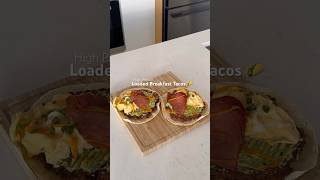 Loaded Breakfast Tacos 🌮🥓 breakfasttacos tacos breakfastrecipe breakfastideas [upl. by Otrepur564]