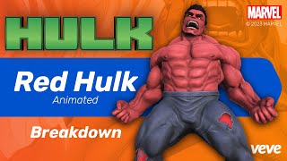 Marvel  Red Hulk  VeVe Collectible Breakdown [upl. by Enelegna]