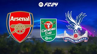 FC 24  Arsenal vs Crystal Palace  Carabao Cup  PS5™ Gameplay [upl. by Temme848]