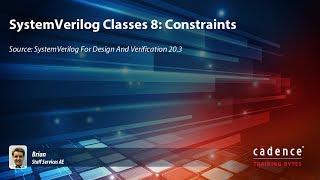 SystemVerilog Classes 8 Constraints [upl. by Aivatra437]