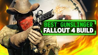 Fallout 4 Builds  Best Gunslinger  VATS Near Unlimited Criticals Revolver Remastered Build [upl. by Ominoreg]