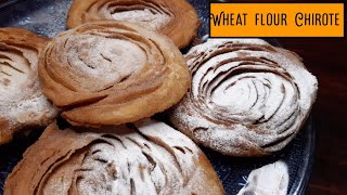 Wheat Flour Chirote Recipe  ಗೋಧಿ ಹಿಟ್ಟಿನಿಂದ ಚಿರೋಟಿ ಮಾಡುವ ವಿಧಾನ  in Kannada [upl. by Sine503]