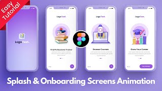 Design Animated Logo Splash Screen in Figma [upl. by Tergram179]