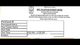 HPCL Rajasthan Refinery Limited Paper For Chemical Diploma [upl. by Yvor]