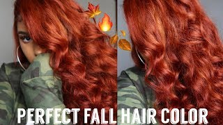 Going from Dyed Dark Brown Hair to Ginger  Copper  No Bleach [upl. by Asiel]