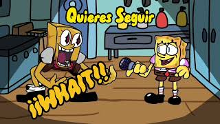 quotFaker Spongebob vs Spongebob Best Friend Lyrics Español fridaynightfunkin fnf theholidaymod [upl. by Mil868]