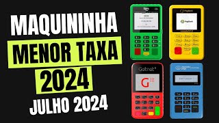 TOP 3 Maquininhas de Cartão com Menor Taxa de 2024 Julho 2024 [upl. by Dorina738]