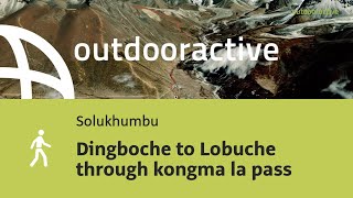 Wandeling in Solukhumbu Dingboche to Lobuche through kongma la pass [upl. by Cavanagh596]