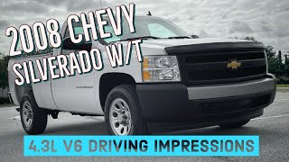 2008 Chevrolet Silverado 1500 WT 43L V6 Driving Impressions [upl. by Nnovahs]