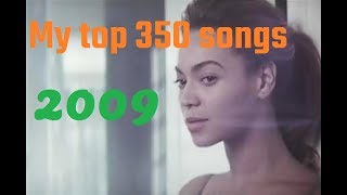 My top 350 of 2009 songs [upl. by Ainivad]