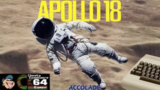 APOLLO 18 MISSION TO THE MOON  Commodore 64 1987 [upl. by Bremen228]