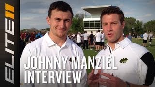 Johnny Manziel Interview at Dallas Elite 11 Regional Camp [upl. by Lepp284]