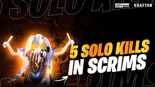 Solo 5 finishes in Scrims  🔥  iPhone 14  BGMI COMPETETIVE 🇮🇳  BGMI [upl. by Eirovi]