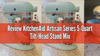 Review KitchenAid Artisan Series 5Quart TiltHead Stand Mixer Matte Dried Rose KSM150PSDR [upl. by Leibarg]