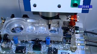 Gear Box Housing machining on Vmc LMW Machine [upl. by Kerred]