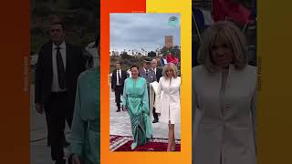 Son Altesse Royale la Princesse Lalla Hasnaa et Madame Brigitte Macron [upl. by Annerahs]