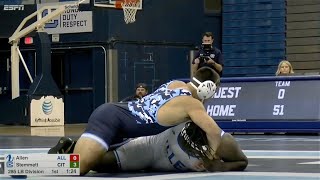 285lbs Ben Stemmet Citadel vs Chandler Allen Allen [upl. by Renruojos602]