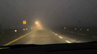 Purvanchal Expressway fog status on 21112024 Lucknow to Gazipur [upl. by Donnelly]