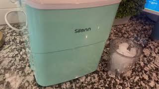 Silonn Ice Makers Countertop Self Cleaning Ice Machine with Ice Scoop and Basket Review [upl. by Xuerd899]