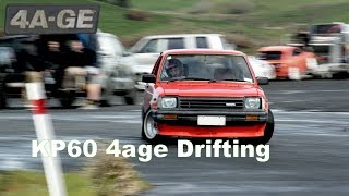 KP61 Starlet Drifting  9000rpm na 4age on itbs [upl. by Irt435]