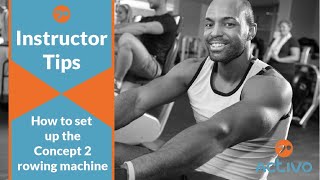 Instructor Tips │How to Set up the Concept 2 Rowing Machine [upl. by Lara507]