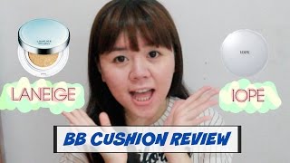 BB Cushion Review LANEIGE vs IOPE [upl. by Cottle]