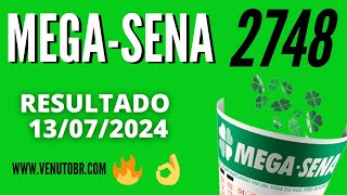 🍀 Resultado MegaSena 2748 [upl. by Sitoeht]