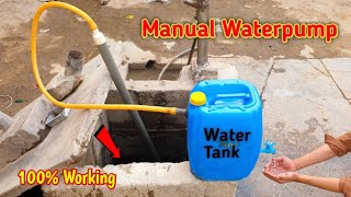 Improvised manual water pump no need Electricity water from the deep well life hack [upl. by Haliled]