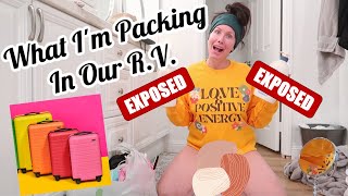 WHAT IM PACKING IN THE RV TO TRAVEL ACROSS COUNTRY  CHANNON ROSE [upl. by Deland]