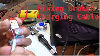 DIY Repair Broken USB Charging Cable [upl. by Amein]