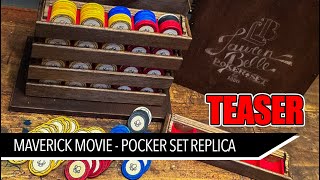 Poker Chip like that in Maverick Movie  Poker Set Replica  Teaser [upl. by Leahcimed]