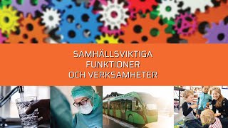 Samhällsviktiga funktioner och verksamheter Trailer [upl. by Aimas728]