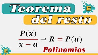 âœ…Teorema del resto POLINOMIOS [upl. by Ahsinned616]