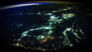 ISS Timelapse  Night Cities Closeup 03 Jul 2024 [upl. by Dublin]